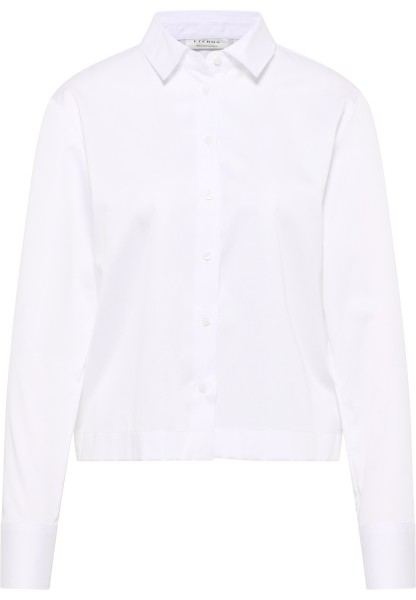 ETERNA LOOSE FIT Langarm Bluse Langarm weiß satin 5585-00-D373 - Satin Shirt