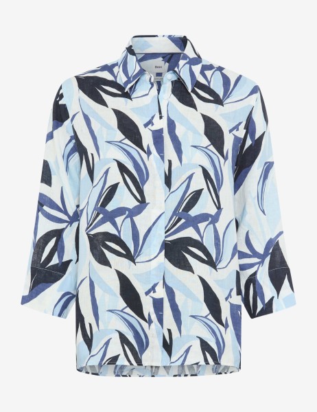 BRAX VICKI 3/4 Bluse navy floral gemustert 94121400 94-0026-22