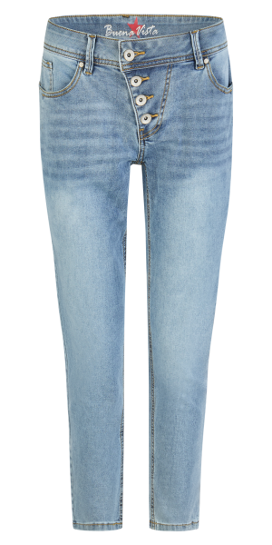 BUENA VISTA Malibu 7/8 light stone 888 B5122 370.8162 - Stretch Denim