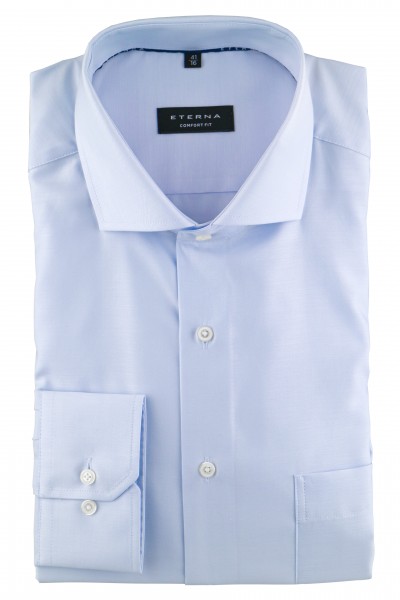 ETERNA COMFORT FIT Langarm Hemd hellblau 3340-10-E18V - Cool Fit