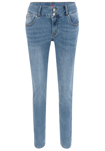 BUENA VISTA TUMMYLESS CROPPED midstone 888 B5827 355.6658 - Stretch Denim