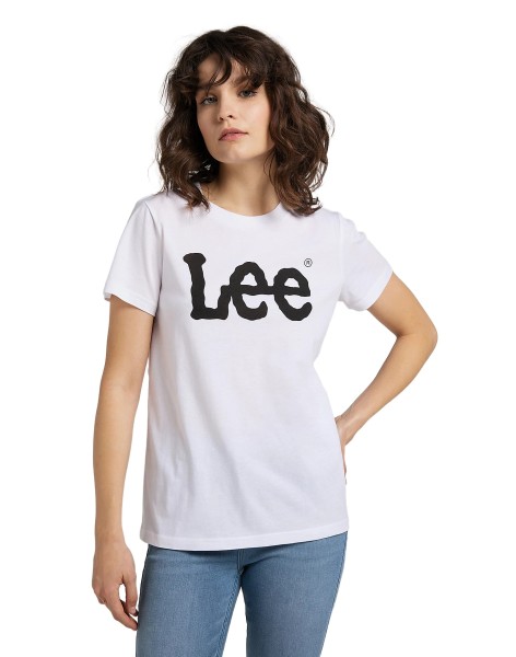 LEE LOGO TEE Kurzarm T-Shirt white L42UER12 112109470