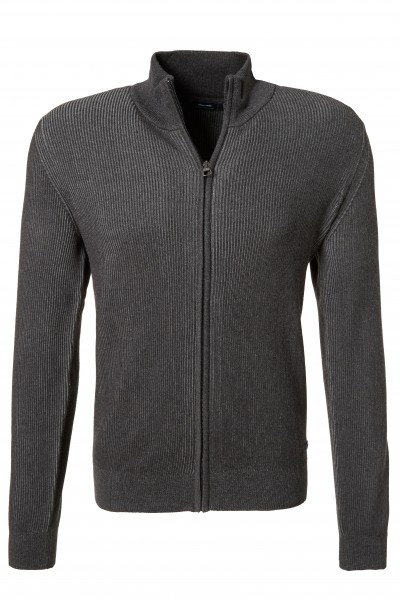 PIERRE CARDIN Strickjacke Stehkragen anthracite 55329 12549.2100 - TRAVEL COMFORT
