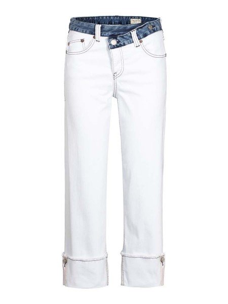 HERRLICHER SUPER G Slim Denim white mix patched l30 5784-DW655-870