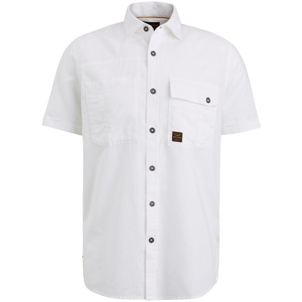 PME LEGEND CARGO WALKER Kurzarm Hemd balsam green linen PSIS2305227-7003