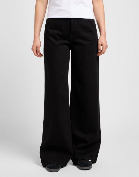 LEE STELLA A LINE clean black L31SWBD60 112338443 - WIDE LEG