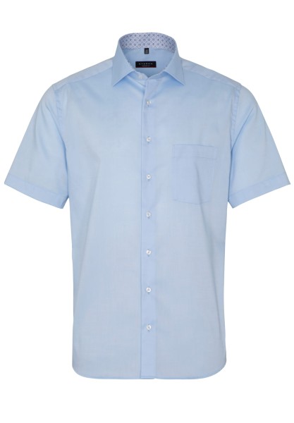 ETERNA MODERN FIT Kurzarm Hemd hellblau pinpoint 8105-10-C15K