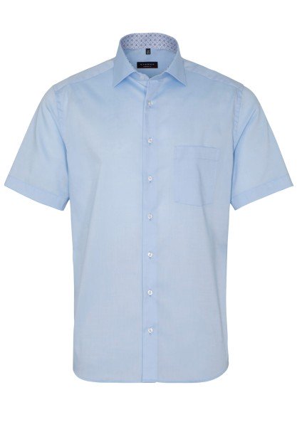 ETERNA MODERN FIT Kurzarm Hemd hellblau pinpoint 8105-10-C15K