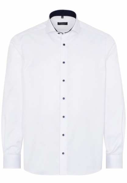 ETERNA COMFORT FIT COVER SHIRT TWILL Langarm Hemd weiß schwarz 8819-00-E15V  | Jeans-Manufaktur