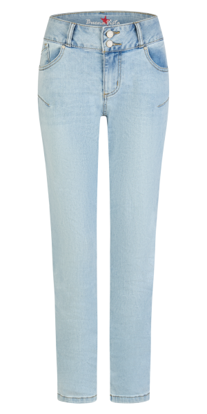 BUENA VISTA TUMMYLESS powder blue 2602 B5664 369 D.4272 - Stretch Denim