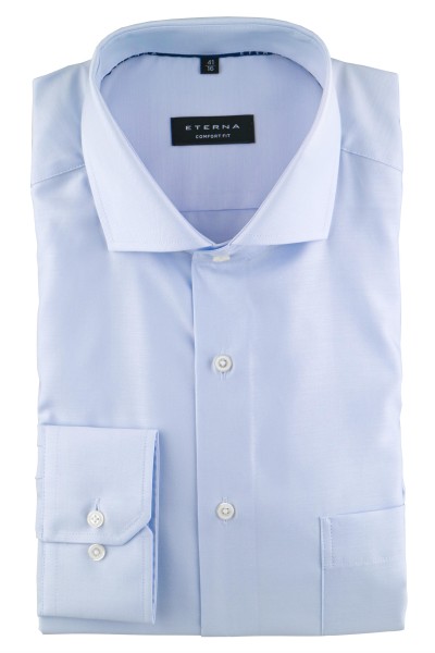ETERNA COMFORT FIT Langarm Hemd hellblau 3340-10-E18V - Cool Fit