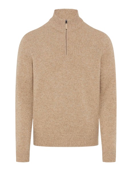 BRAX STEFFEN Langarm Pullover light camel 70133000 27-2358-59