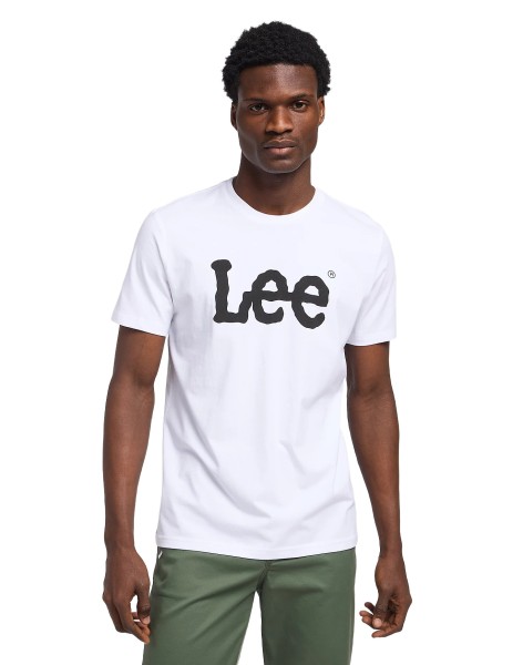 LEE WOBBLY LOGO TEE Kurzarm T-Shirt white L65QAI12 112116123