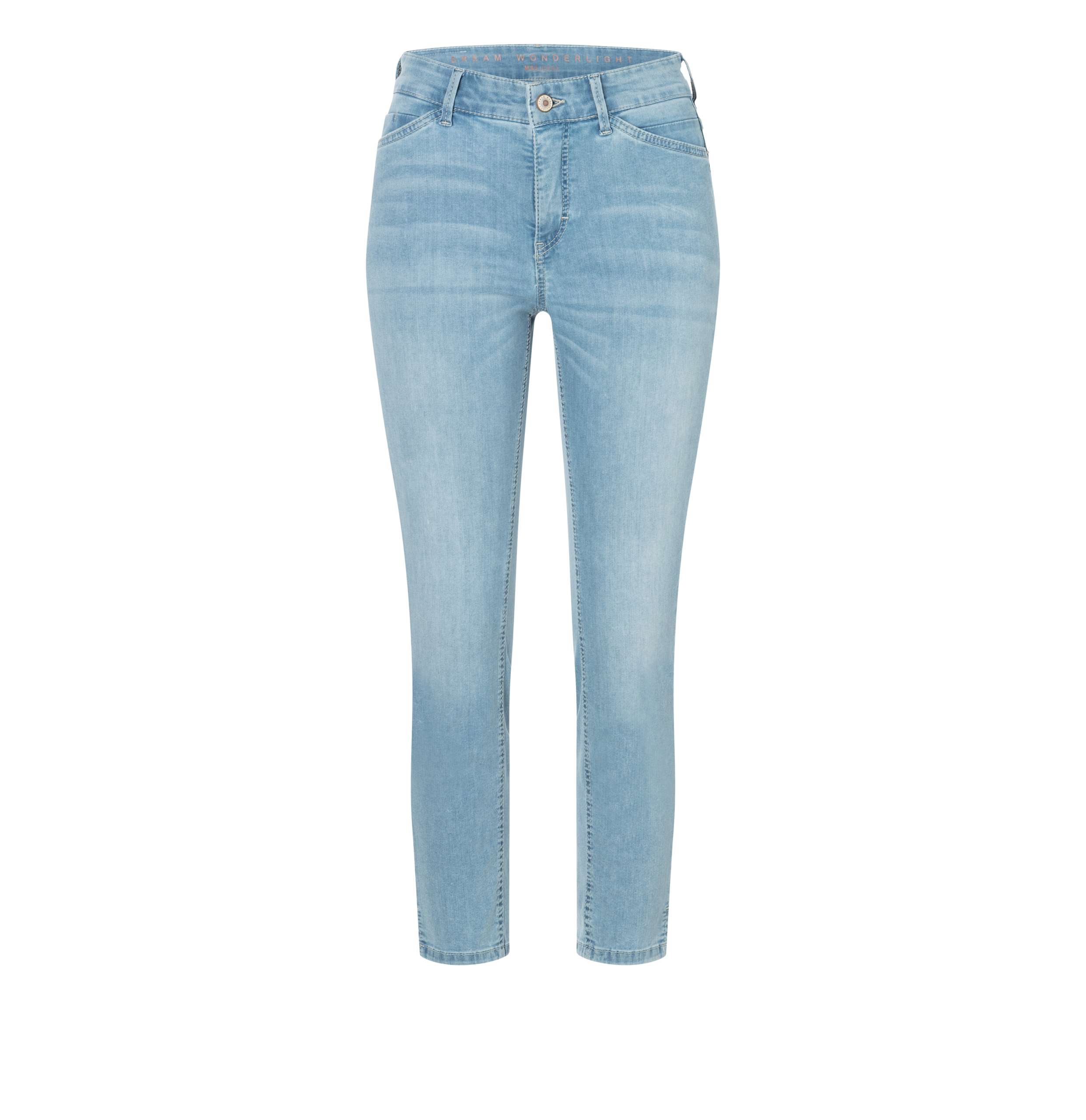 MAC Jeans Damen Dream Skinny - Authentic Summer Blue Wash D432, Größe W34/L30, Hoher Stretchanteil