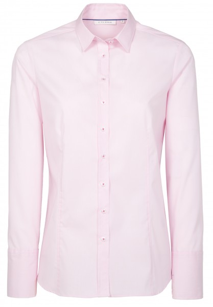 | Eterna CLASSIC ETERNA | | gestreift 6151 | Fit Modern Bekleidung | Langarm Damen Jeans-Manufaktur rosa-weiß Blusen MODERN Bluse D624.51