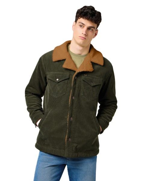 WRANGLER WRANGE COAT Übergangsjacke forest night cord 112371443