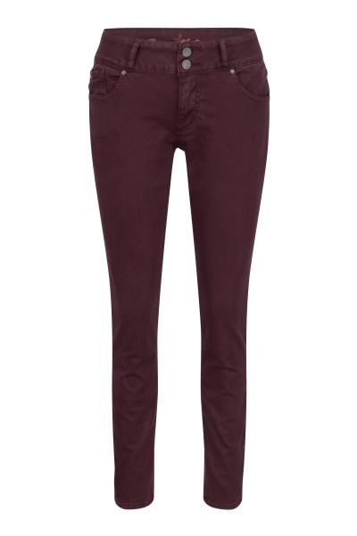 BUENA VISTA TUMMYLESS dark berry 2511 B5664 4141.4974 - Stretch Twill