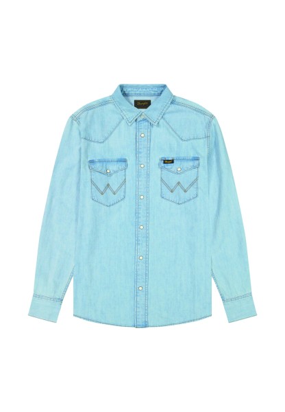 WRANGLER WESTERN SHIRT Langarm Jeanshemd riverbank 112378126