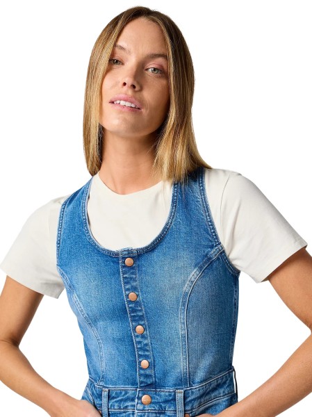 WRANGLER THE DRESS Jeanskleid wrugged 112362611