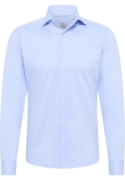 1863 by ETERNA SLIM FIT Langarm Hemd himmelblau jersey 2269-11-YSV1 - Japanese Knitted