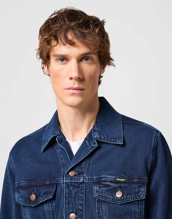 WRANGLER AUTHENTIC JACKET Jeansjacke coalblue stone W410YN29H 