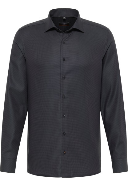 ETERNA SLIM FIT Langarm Hemd anthrazit twill 3116-38-F159