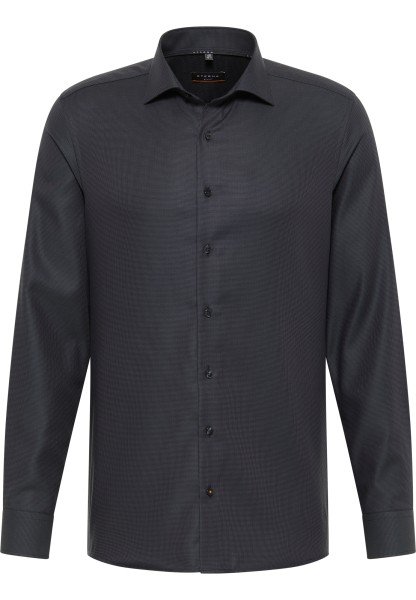 ETERNA SLIM FIT Langarm Hemd anthrazit twill 3116-38-F159