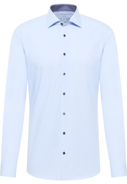 ETERNA SLIM FIT Performance Shirt Langarm Hemd hellblau twill 4194-10-F140