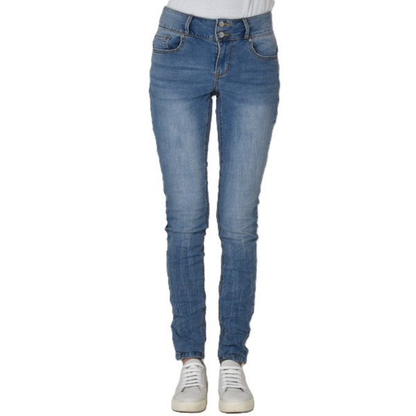 BUENA VISTA TUMMYLESS light stone 888 B5664 333.2913 - Stretch Denim