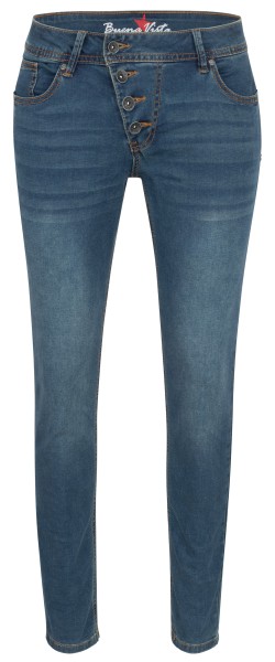 BUENA VISTA MALIBU CROPPED dark stone 2508 B5826 102.4452 - Cozy Denim
