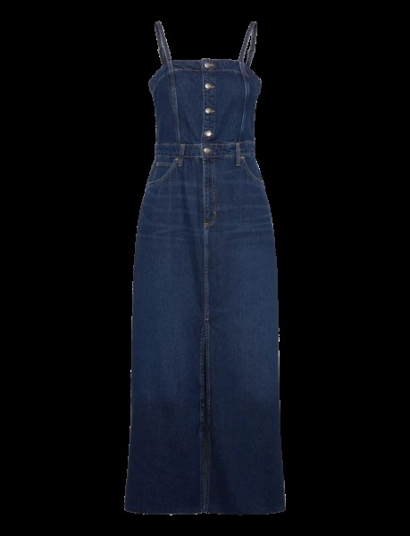 LEE MAXI DENIM DRESS Jeanskleid Ohne Arm dark fusion 112363487