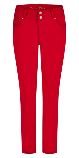 BUENA VISTA TUMMYLESS CROPPED red 2502 B5827 4003.7105 - Stretch Twill