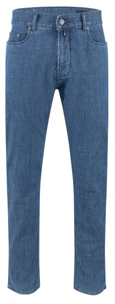 PIERRE CARDIN LYON ocean blue stonewash 34506 7770.6831 - VINTAGE LINEN BLEND