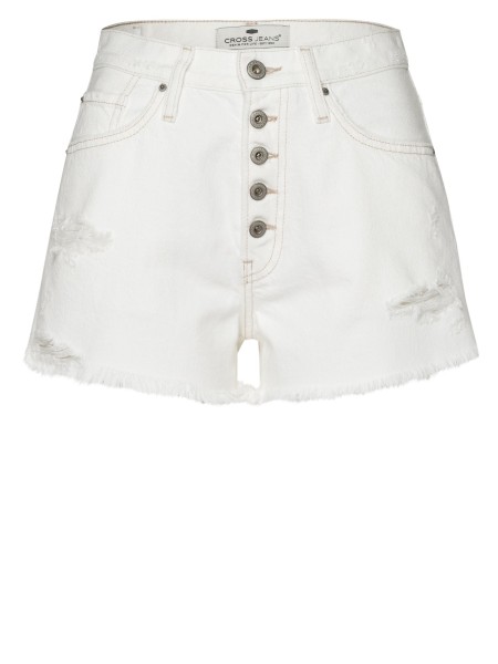 CROSS JEANS NEW SHORT ecru destroyed A611-013