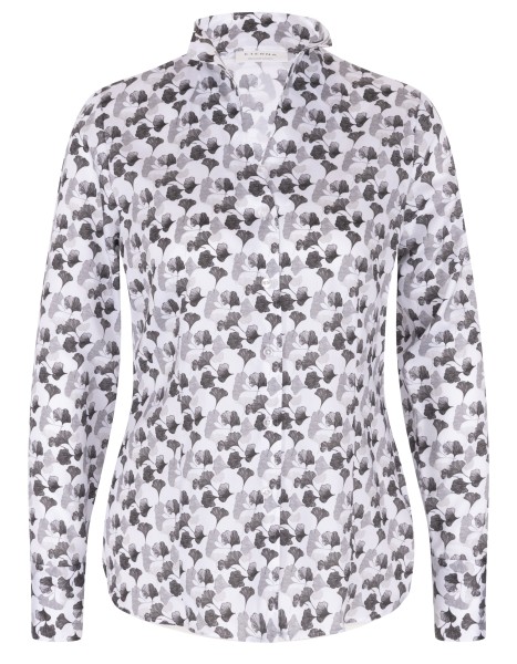 ETERNA REGULAR FIT Langarm Bluse weiß/schwarz print 7891-39-D266