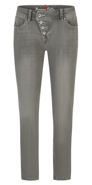 BUENA VISTA MALIBU CROPPED faded grey BV B5826 755.7629 - Stretch Jog Denim
