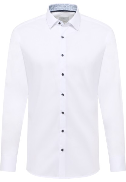 ETERNA SLIM FIT Langarm Hemd popeline weiß 1382-00-F141 - Dynamic Cotton