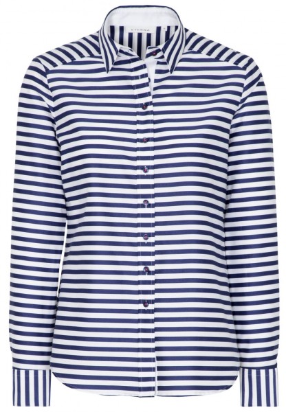 ETERNA MODERN CLASSIC Langarm Bluse marine gestreift 6094 D348.19