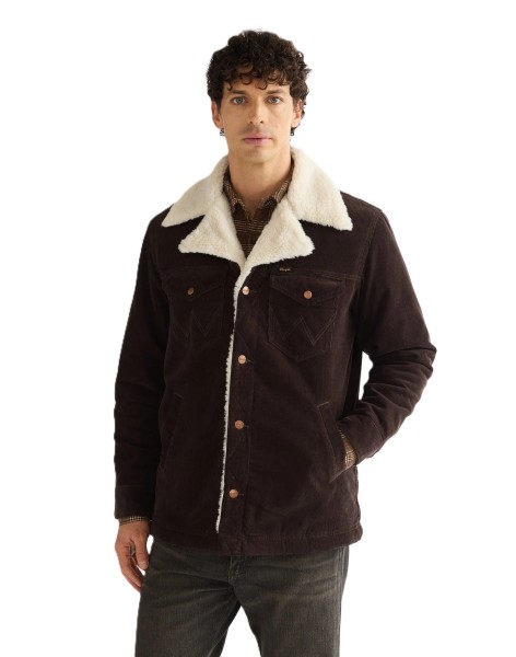WRANGLER SHERPA WRANGE Winterjacke chocolate torte 112387067