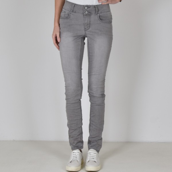 BUENA VISTA TUMMYLESS light grey 888 B5664 694.4580 - Stretch Denim