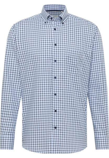 ETERNA MODERN FIT Langarm Hemd himmelblau kariert twill 1012-11-X114