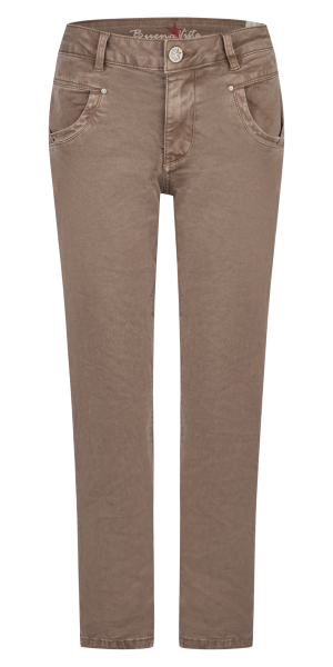 BUENA VISTA ANNA C 7/8 STRAIGHT caffe latte 2409 B5859 4141 MW.7029 - Stretch Twill