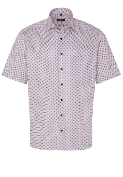 ETERNA COMFORT FIT Kurzarm Hemd twill chianti vierecke 8079-56-K19K