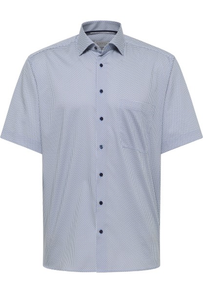 ETERNA COMFORT FIT Kurzarm Hemd mittelblau twill 1289-12-K19K - Dynamic Cotton