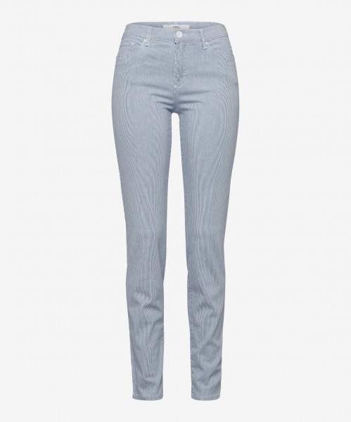 BRAX SHAKIRA clean light blue striped 9990120 74-6317-29 - Super Stretch Denim