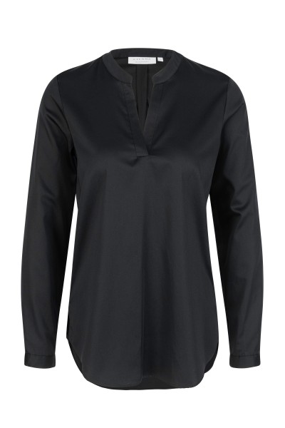 ETERNA LOOSE FIT Langarm Bluse schwarz satin 5352-39-D931