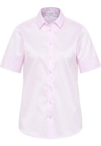 ETERNA REGULAR FIT COVER SHIRT Kurzarm Bluse rosa twill 5008-50-H965