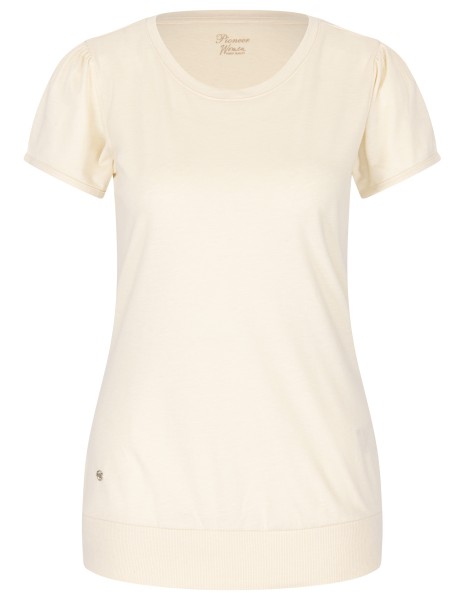 PIONEER WOMEN JERSEY MELE Kurzarm T-Shirt natur 1301 301.1001