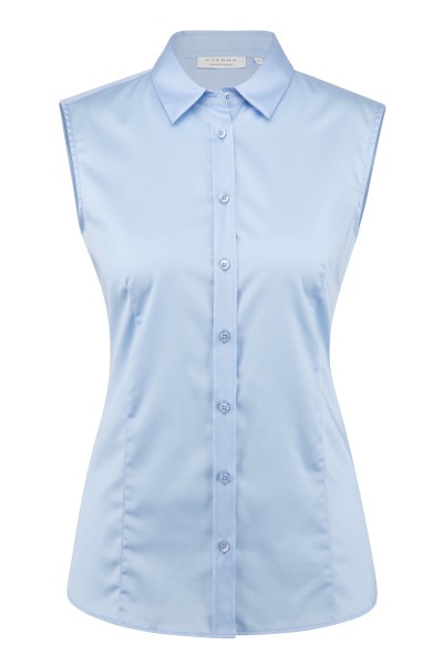 ETERNA REGULAR FIT Ohne Arm Bluse mittelblau satin 5585-12-A217