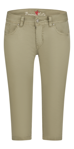 BUENA VISTA MALIBU-ZIP CAPRI aloe 888 B5935 4003.7143 - Stretch Twill